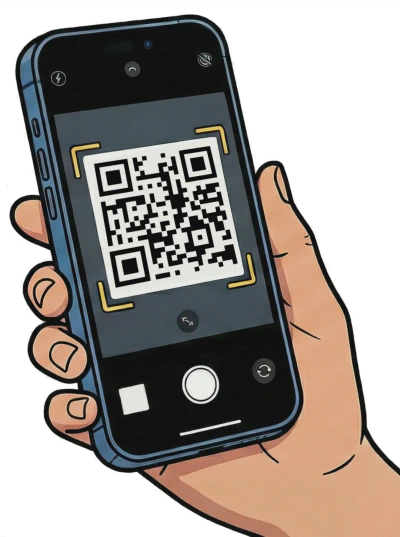 Gasten delen photobooth foto's via QR-code